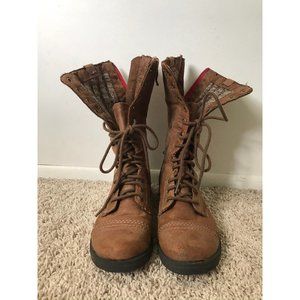 Route 66 Brown Combat Boots